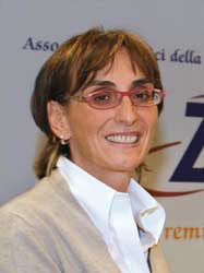 La presidente Cristina de' Stefani