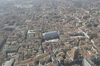 Veduta area del centro di Padova